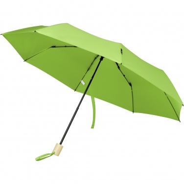 Logo trade promotional item photo of: Birgit 21'' foldable windproof recycled PET umbrella