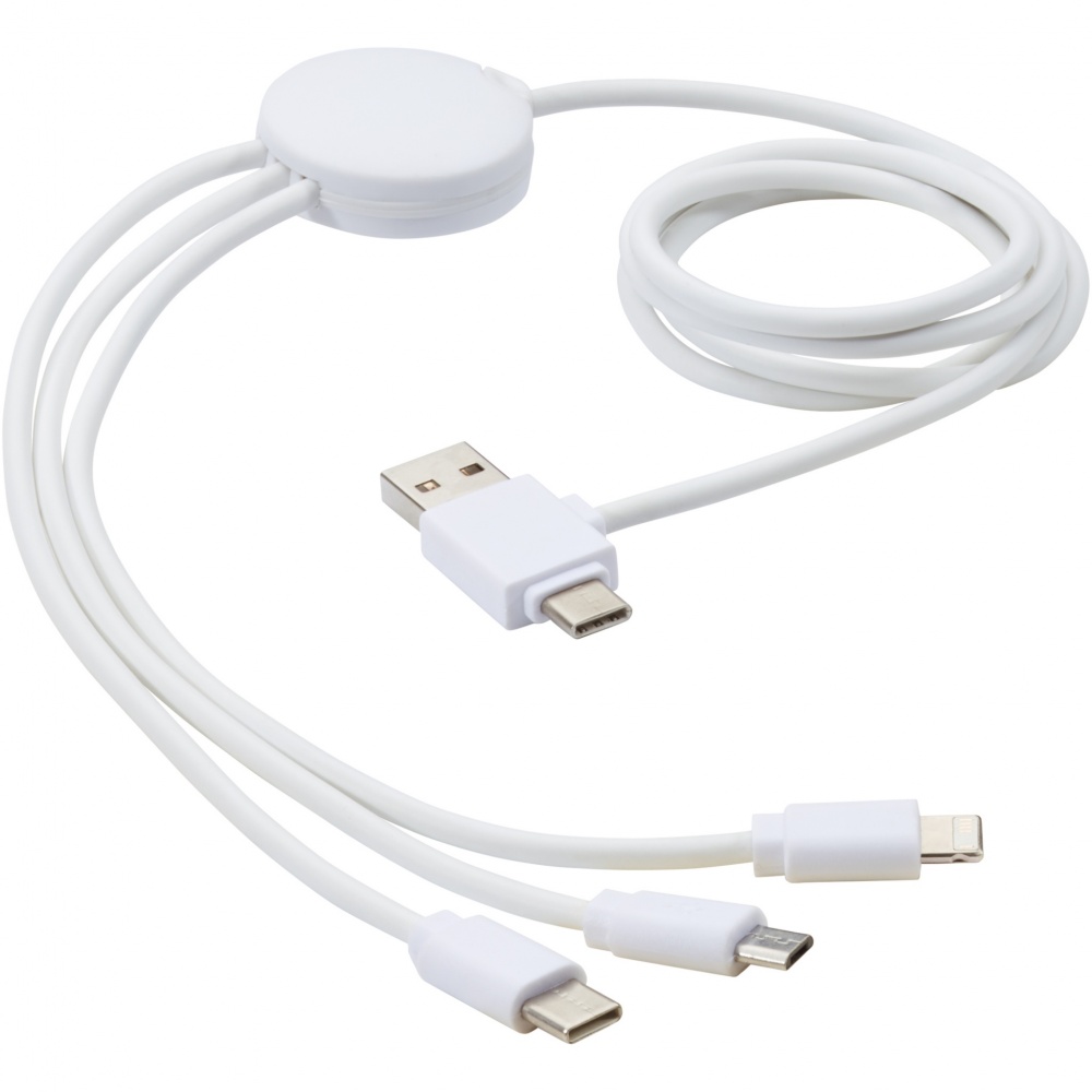 Logotrade promotional gift image of: Pure 5-in-1 charging cable with antibacterial additive