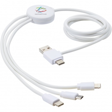 Logo trade corporate gift photo of: Pure 5-in-1 charging cable with antibacterial additive