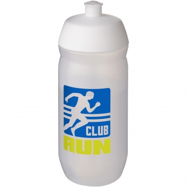 Logo trade promotional merchandise image of: HydroFlex™ Clear 500 ml squeezy sport bottle