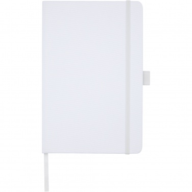 Logo trade promotional item photo of: Honua A5 recycled paper notebook with recycled PET cover