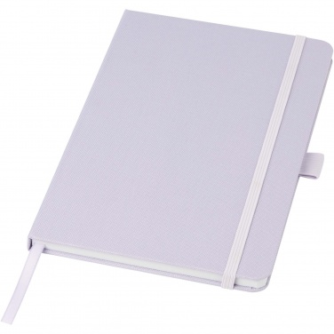 Logo trade corporate gifts picture of: Honua A5 recycled paper notebook with recycled PET cover