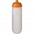 HydroFlex™ Clear 750 ml squeezy sport bottle, Orange / Frosted clear