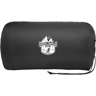 Logo trade promotional giveaways image of: Marigold GRS certified RPET polar fleece and sherpa blanket