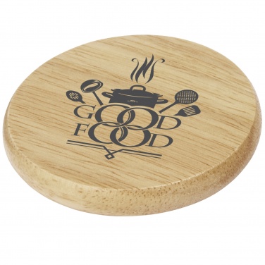 Logo trade promotional items picture of: Scoll wooden coaster with bottle opener