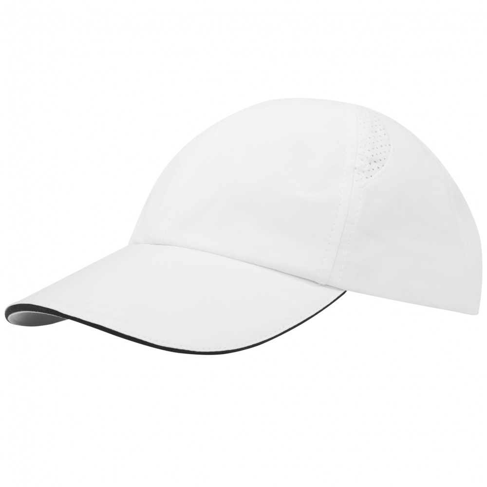 Logotrade promotional gift image of: Morion 6 panel GRS recycled cool fit sandwich cap