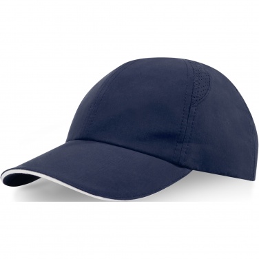 Logo trade advertising products image of: Morion 6 panel GRS recycled cool fit sandwich cap