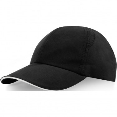 Logo trade advertising product photo of: Morion 6 panel GRS recycled cool fit sandwich cap