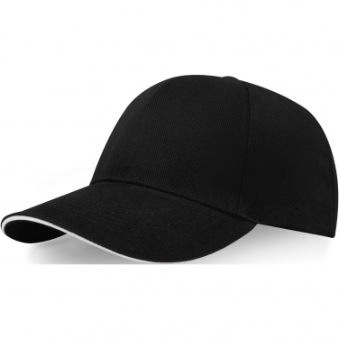 Logo trade corporate gift photo of: Topaz 6 panel GRS recycled sandwich cap