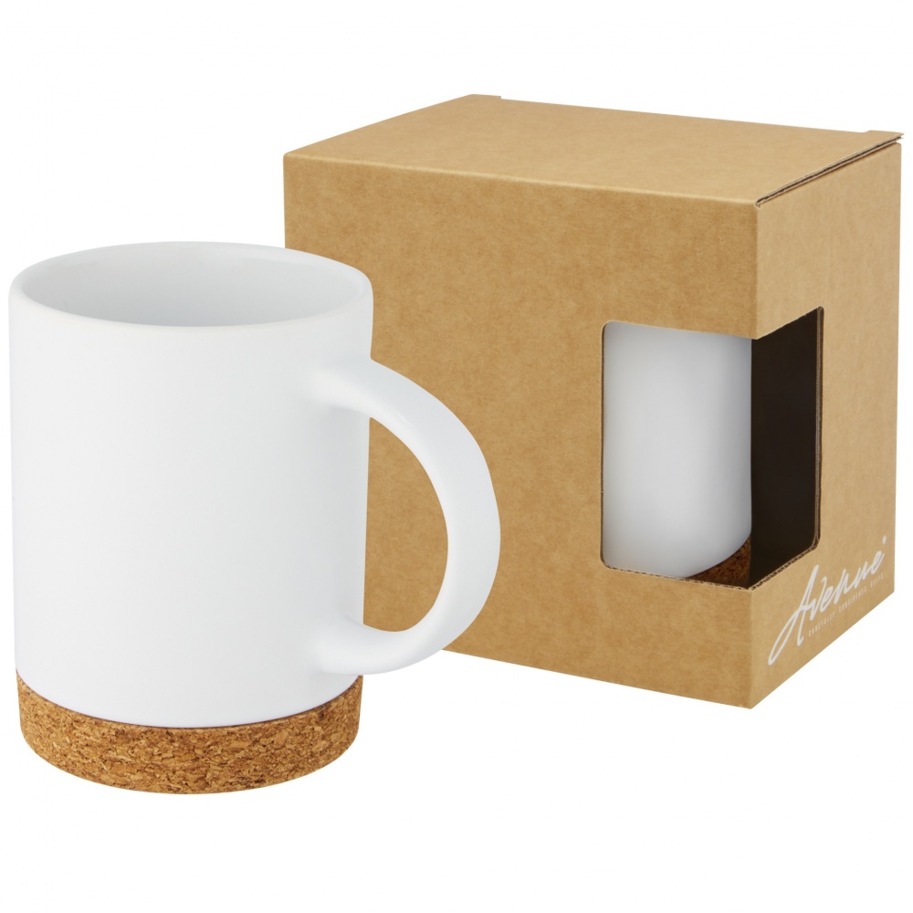 Logotrade promotional gift picture of: Neiva 425 ml ceramic mug with cork base