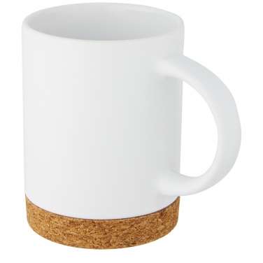 Logo trade promotional items image of: Neiva 425 ml ceramic mug with cork base