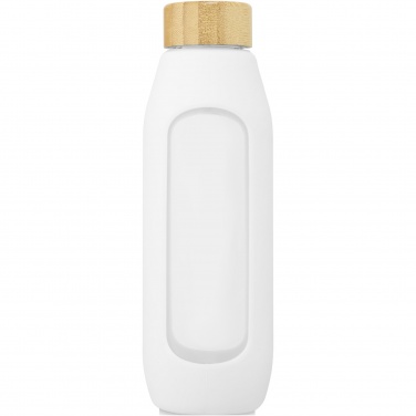 Logo trade corporate gift photo of: Tidan 600 ml borosilicate glass bottle with silicone grip