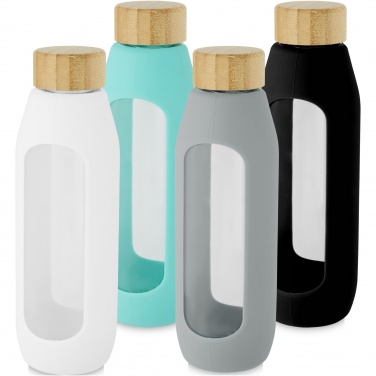 Logo trade promotional gifts picture of: Tidan 600 ml borosilicate glass bottle with silicone grip