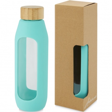 Logotrade corporate gift picture of: Tidan 600 ml borosilicate glass bottle with silicone grip