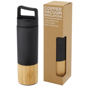 Logo trade promotional merchandise photo of: Torne 540 ml  stainless steel bottle with bamboo outer wall