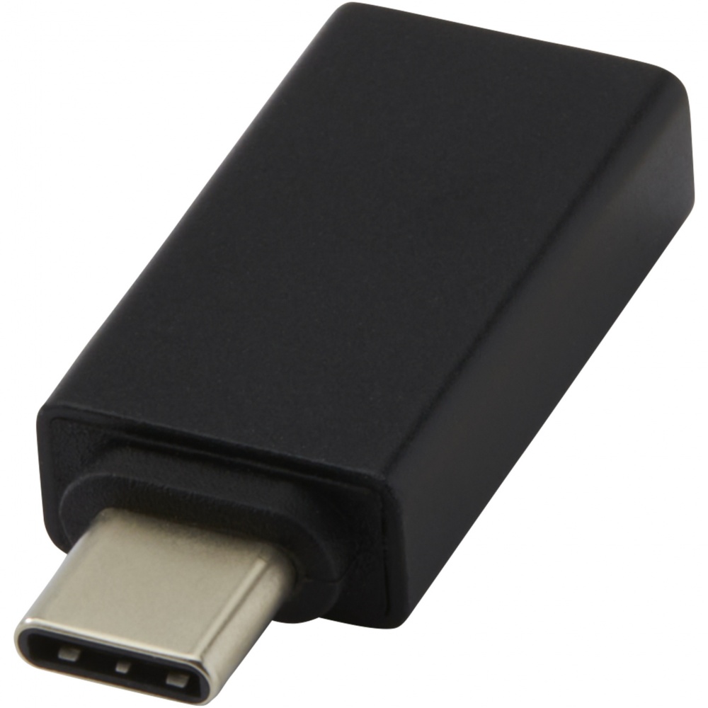 Logo trade promotional gift photo of: ADAPT aluminum USB-C to USB-A 3.0 adapter