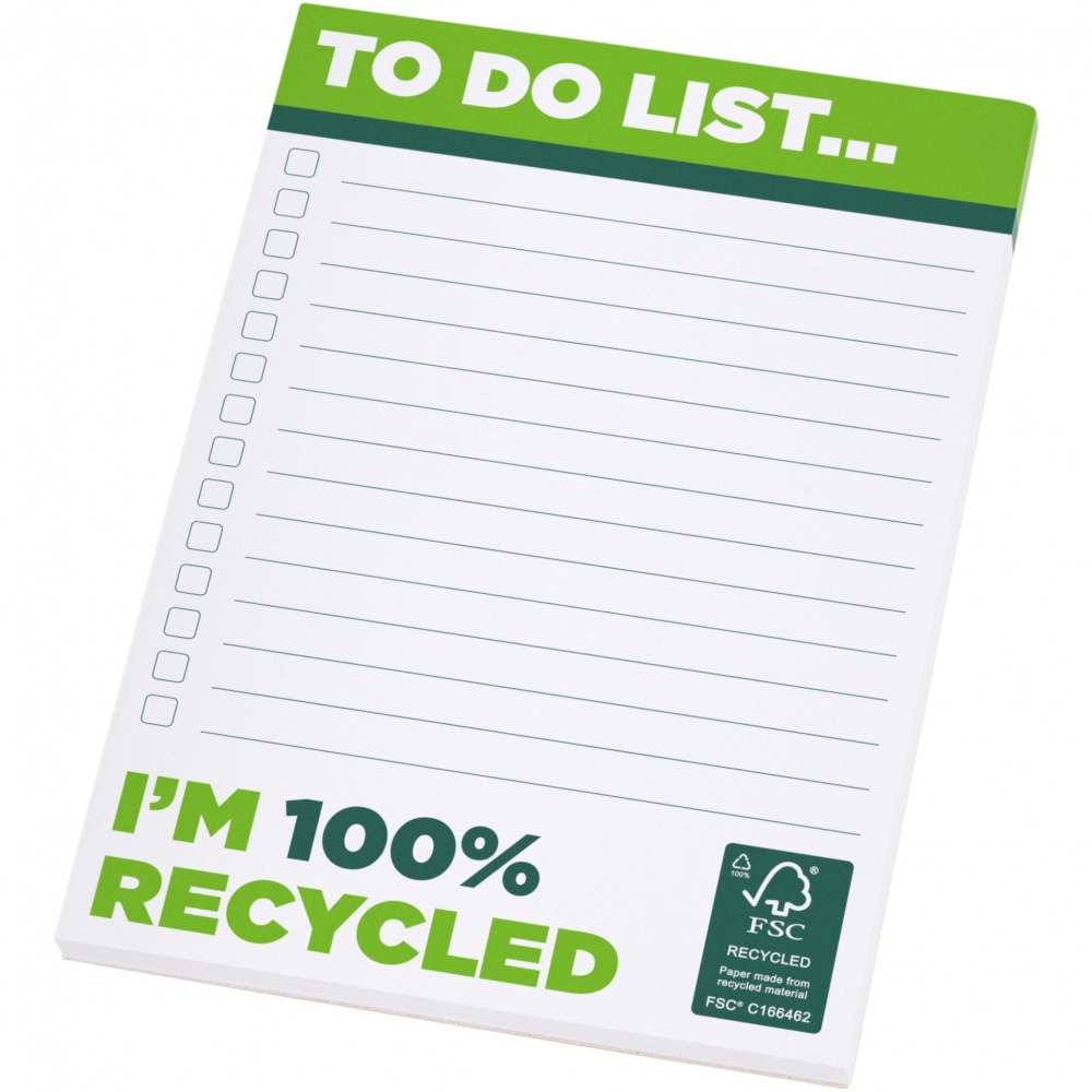 Logo trade advertising products image of: Desk-Mate® A6 recycled notepad