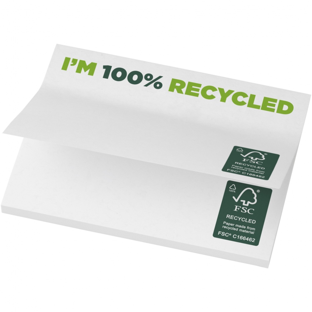 Logo trade promotional items image of: Sticky-Mate® recycled sticky notes 100x75 mm