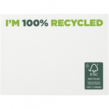 Logo trade promotional gifts image of: Sticky-Mate® recycled sticky notes 100x75 mm