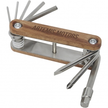 Logo trade promotional giveaways picture of: Fixie 8-function wooden bicycle multi-tool