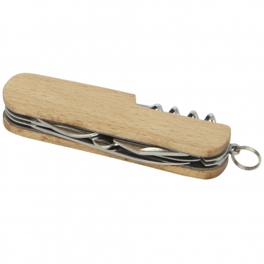 Logo trade advertising products image of: Richard 7-function wooden pocket knife