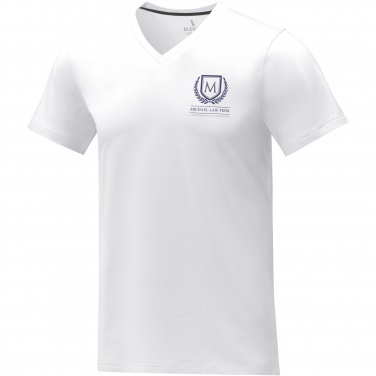 Logo trade promotional gifts image of: Somoto short sleeve men's V-neck t-shirt 