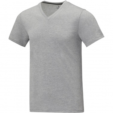 Logo trade promotional giveaways image of: Somoto short sleeve men's V-neck t-shirt 