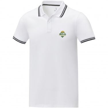 Logotrade promotional products photo of: Amarago short sleeve men's tipping polo