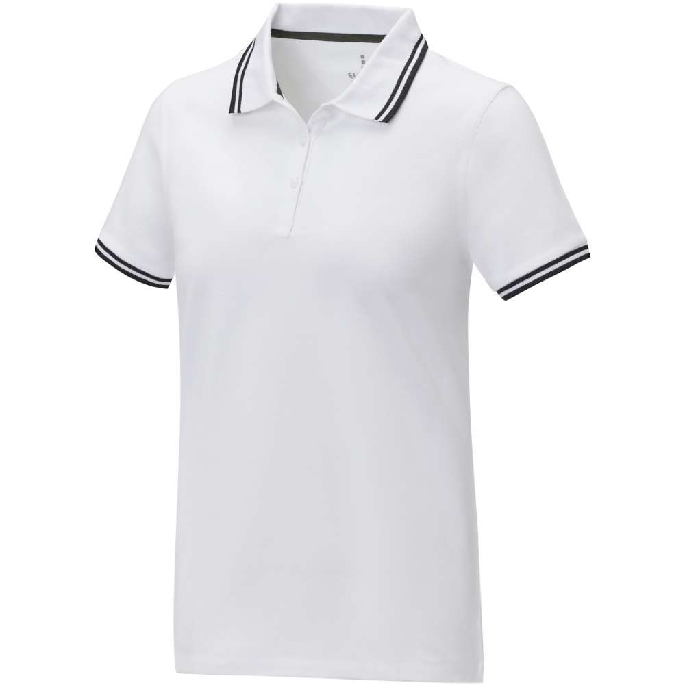 Logo trade advertising products picture of: Amarago short sleeve women's tipping polo