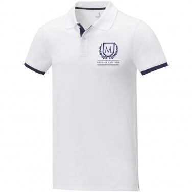 Logo trade promotional giveaways image of: Morgan short sleeve men's duotone polo