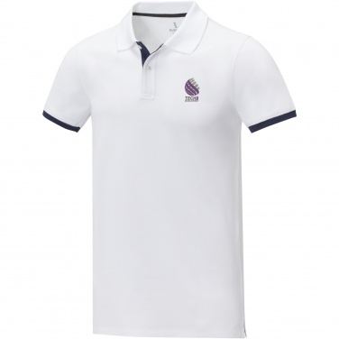 Logo trade business gift photo of: Morgan short sleeve men's duotone polo