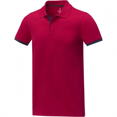 Logo trade advertising products image of: Morgan short sleeve men's duotone polo