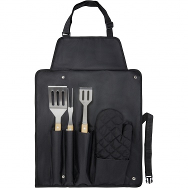 Logotrade corporate gift image of: Gril 3-piece BBQ tools set and glove 