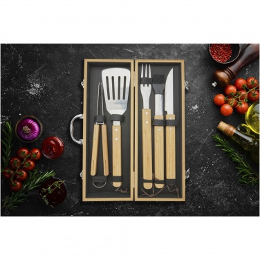 Logo trade promotional gifts image of: Churras 5-piece BBQ set