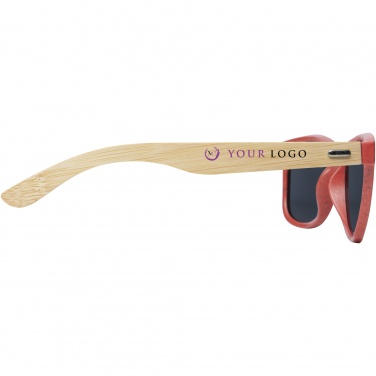 Logo trade corporate gifts picture of: Sun Ray bamboo sunglasses