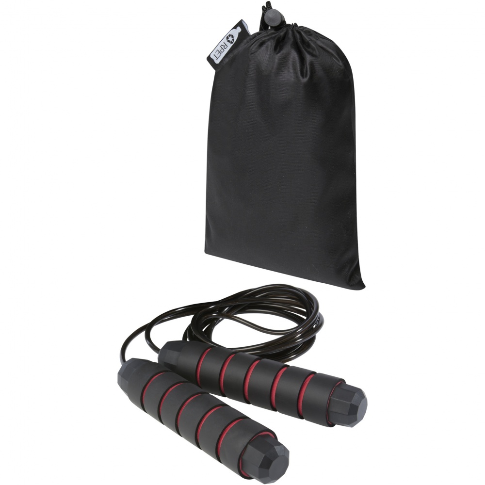 Logotrade promotional item picture of: Austin soft skipping rope in recycled PET pouch