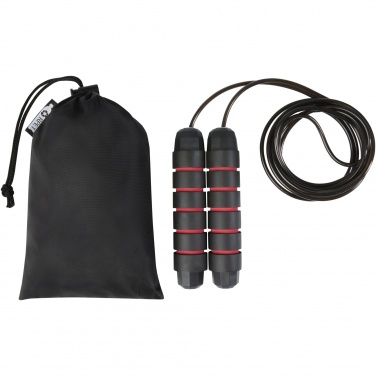 Logo trade promotional merchandise image of: Austin soft skipping rope in recycled PET pouch