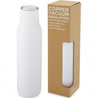 Logotrade promotional gift image of: Marka 600 ml copper vacuum insulated bottle with metal loop