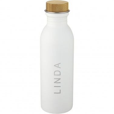 Logo trade promotional products image of: Kalix 650 ml stainless steel water bottle