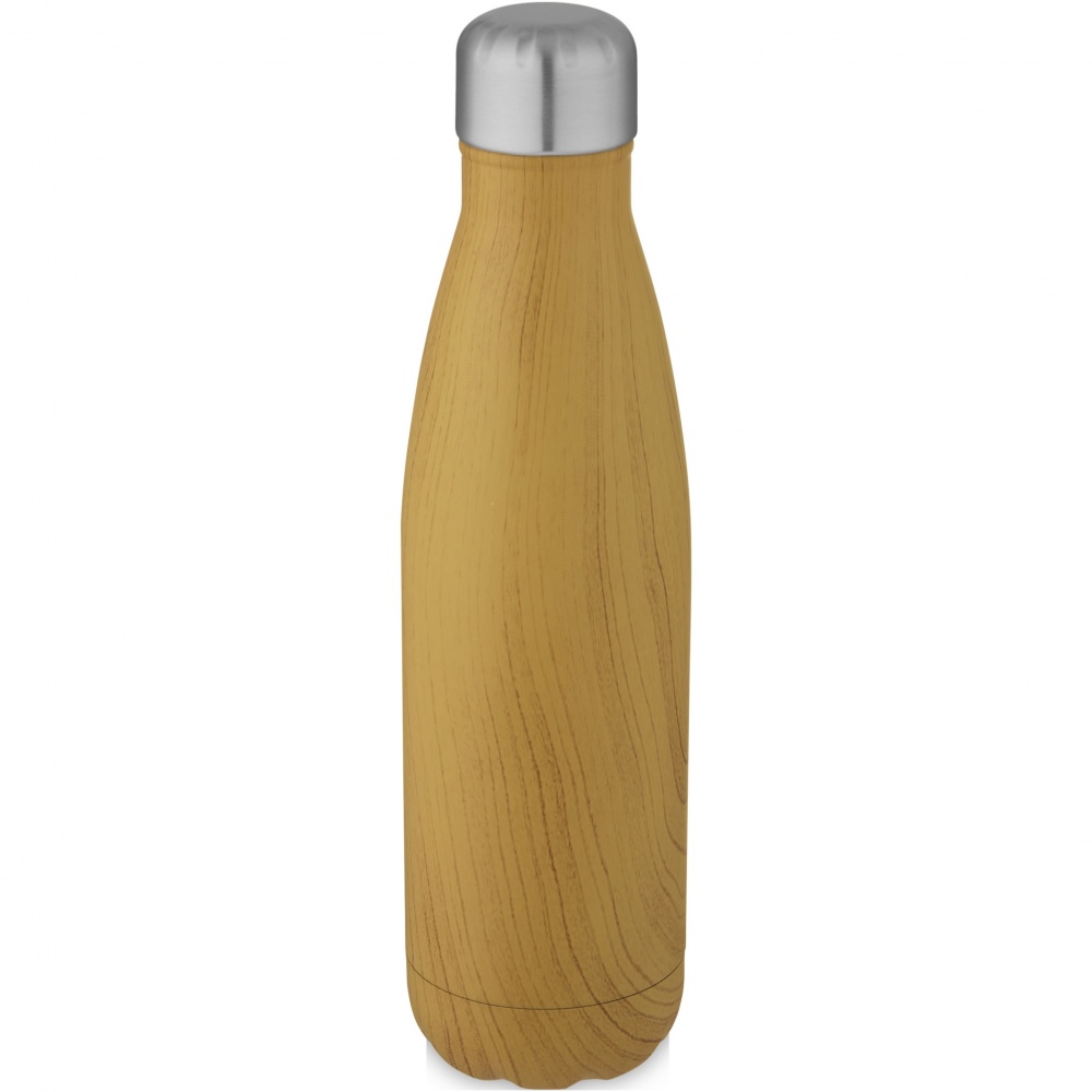 Logotrade advertising product picture of: Cove 500 ml vacuum insulated stainless steel bottle with wood print