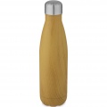 Cove 500 ml vacuum insulated stainless steel bottle with wood print, Heather natural