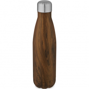 Logotrade promotional items photo of: Cove 500 ml vacuum insulated stainless steel bottle with wood print