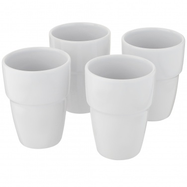 Logo trade promotional gifts image of: Staki 4-piece 280 ml stackable mug gift set