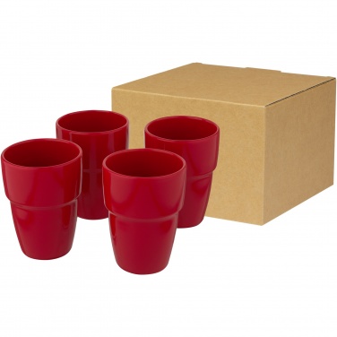 Logo trade corporate gift photo of: Staki 4-piece 280 ml stackable mug gift set