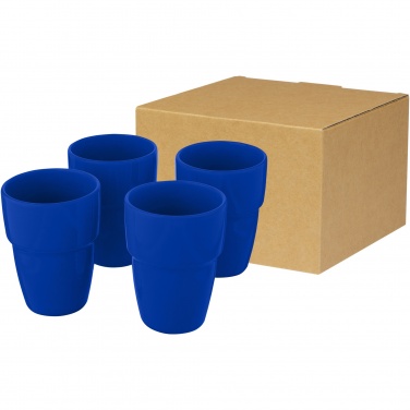 Logo trade business gift photo of: Staki 4-piece 280 ml stackable mug gift set