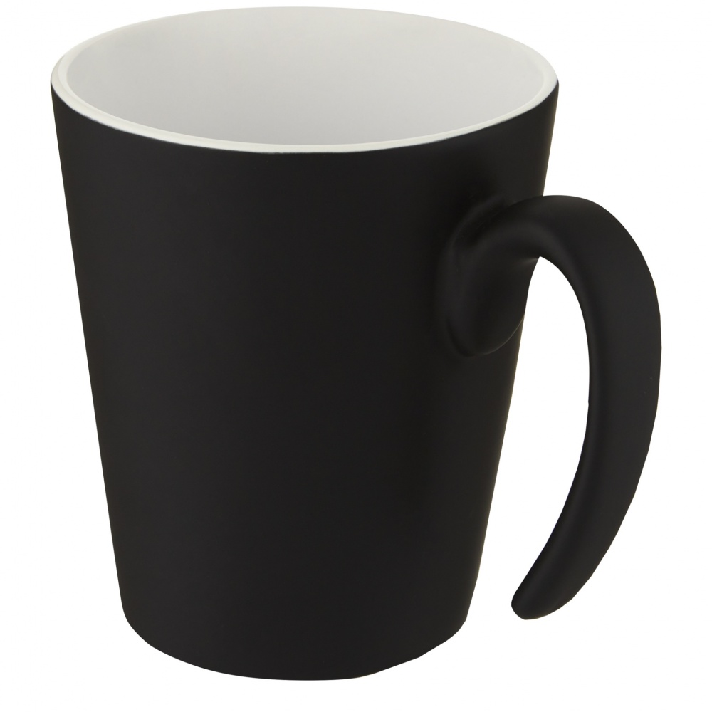 Logo trade promotional merchandise photo of: Oli 360 ml ceramic mug with handle