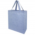 Pheebs 150 g/m² recycled gusset tote bag 13L, Heather blue