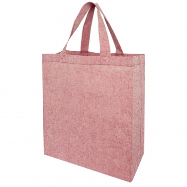 Logo trade promotional merchandise photo of: Pheebs 150 g/m² recycled gusset tote bag 13L