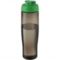 H2O Active® Eco Tempo 700 ml flip lid sport bottle, Green / Charcoal