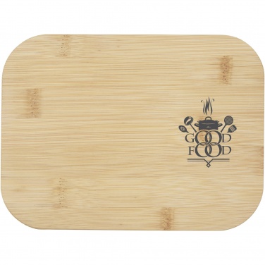 Logo trade business gift photo of: Roby glass lunch box with bamboo lid